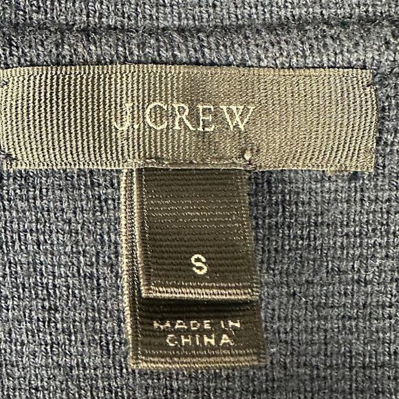 J Crew Sweater Blazer Womens Small Navy Merino Wool Preppy Quiet Luxury Academia - Picture 6 of 12